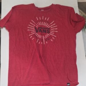 Mens Size XL Vans Red Tshirt